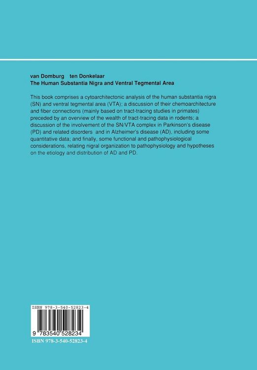 Produktbild: The Human Substantia Nigra and Ventral Tegmental Area