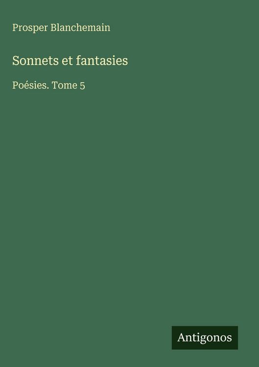 Produktbild: Sonnets et fantasies