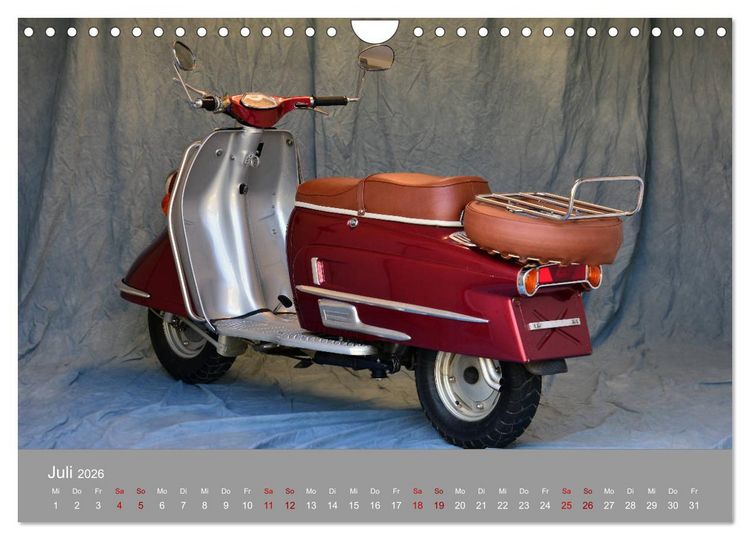 Produktbild: Heinkel Tourist 103-A2 Ein Freund f&uuml;rs Leben (Wandkalender 2026 DIN A4 quer), CALVENDO Monatskalender