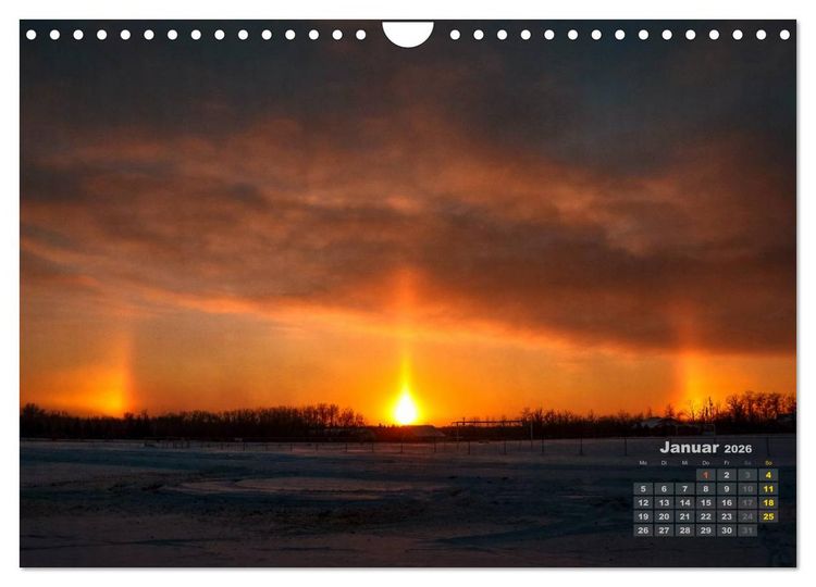 Produktbild: Manitoba 2026 Wenn die Sonne schlafen geht (Wandkalender 2026 DIN A4 quer), CALVENDO Monatskalender
