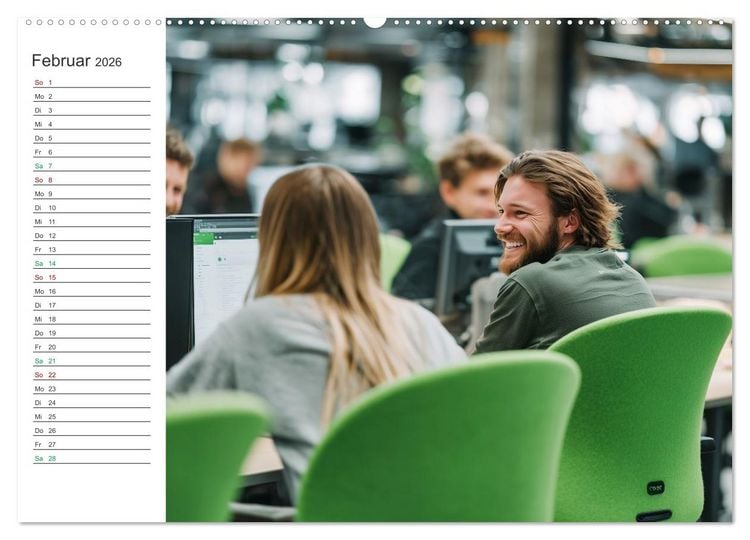 Produktbild: B&uuml;ro mit Zukunft (hochwertiger Premium Wandkalender 2026 DIN A2 quer), Kunstdruck in Hochglanz