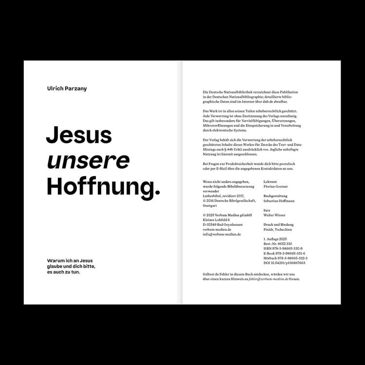 Produktbild: Jesus unsere Hoffnung