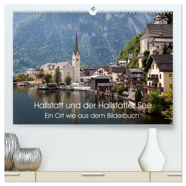 Produktbild: Hallstatt und der Hallst&auml;tter See (hochwertiger Premium Wandkalender 2027 DIN A2 quer), Kunstdruck in Hochglanz