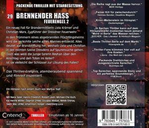 Produktbild: Topf, M: Mord in Serie 29. Brennender Hass - Feuerengel 2/CD