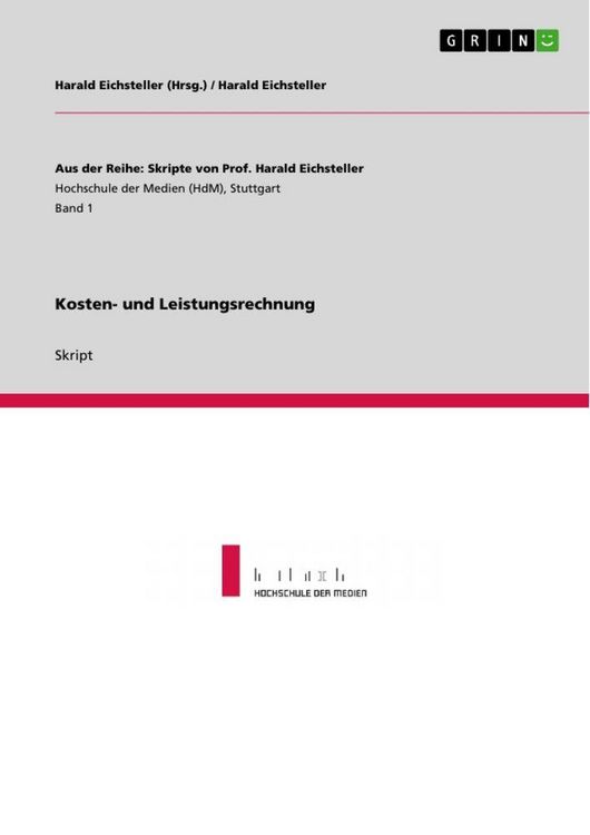 Produktbild: Kosten- und Leistungsrechnung