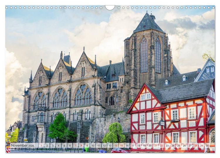 Produktbild: Marburg Impressionen (Wandkalender 2026 DIN A3 quer), CALVENDO Monatskalender