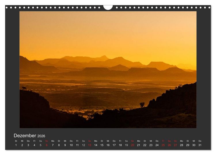 Produktbild: Facetten Namibias (Wandkalender 2026 DIN A3 quer), CALVENDO Monatskalender
