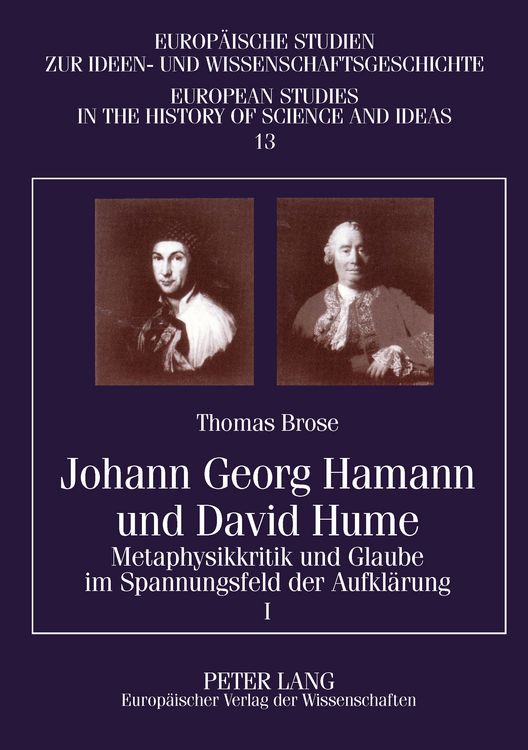 Produktbild: Johann Georg Hamann und David Hume