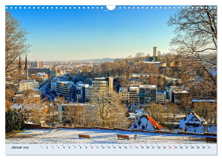 Produktbild: Bielefeld - Die freundliche Stadt am Teutoburger Wald (Wandkalender 2026 DIN A3 quer), CALVENDO Monatskalender