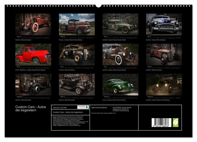 Produktbild: Custom Cars - Autos die begeistern (hochwertiger Premium Wandkalender 2026 DIN A2 quer), Kunstdruck in Hochglanz