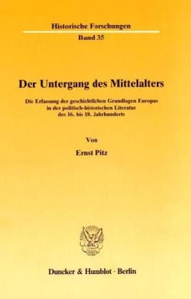 Produktbild: Der Untergang des Mittelalters.