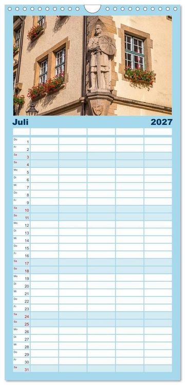 Produktbild: Familienplaner 2027 - Sigmaringen - h&uuml;bsche Kleinstadt an der Donau mit 5 Spalten (Wandkalender, 21 x 45 cm) CALVENDO