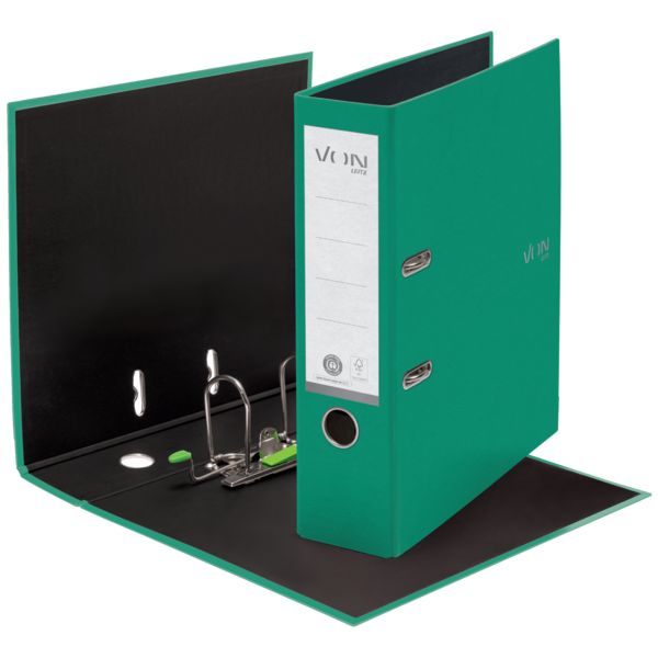 Produktbild: VON Ordner A4, Vollpapier, R&uuml;ckenbreite 80 mm, 100 % Recyclingkarton, von Leitz