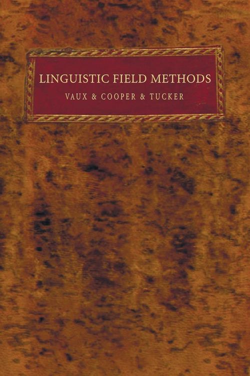 Produktbild: Linguistic Field Methods
