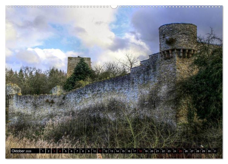 Produktbild: Burgen und Schl&ouml;sser der Eifel (Wandkalender 2026 DIN A2 quer), CALVENDO Monatskalender
