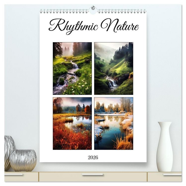 Produktbild: Rhythmic Nature (High Quality Premium Wall Calendar 2026 DIN A2 portrait),CALVENDO 12 Month Wall Calendar