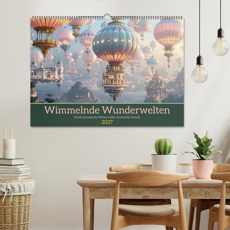 Produktbild: Wimmelnde Wunderwelten (Wandkalender 2027 DIN A2 quer), CALVENDO Monatskalender