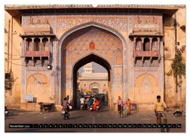 Produktbild: Indien - das goldene Dreieck, Delhi-Agra-Jaipur (Wandkalender 2026 DIN A2 quer), CALVENDO Monatskalender