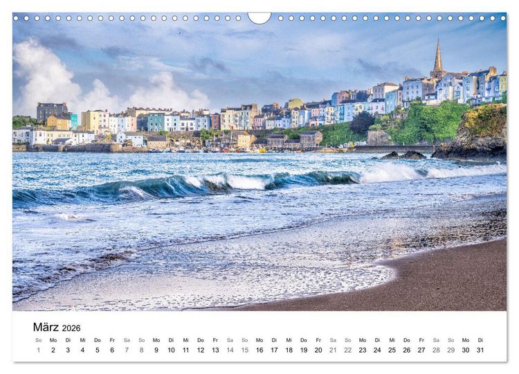 Produktbild: Wales - Eine Hommage an ber&uuml;hrende Landschaften (Wandkalender 2026 DIN A3 quer), CALVENDO Monatskalender