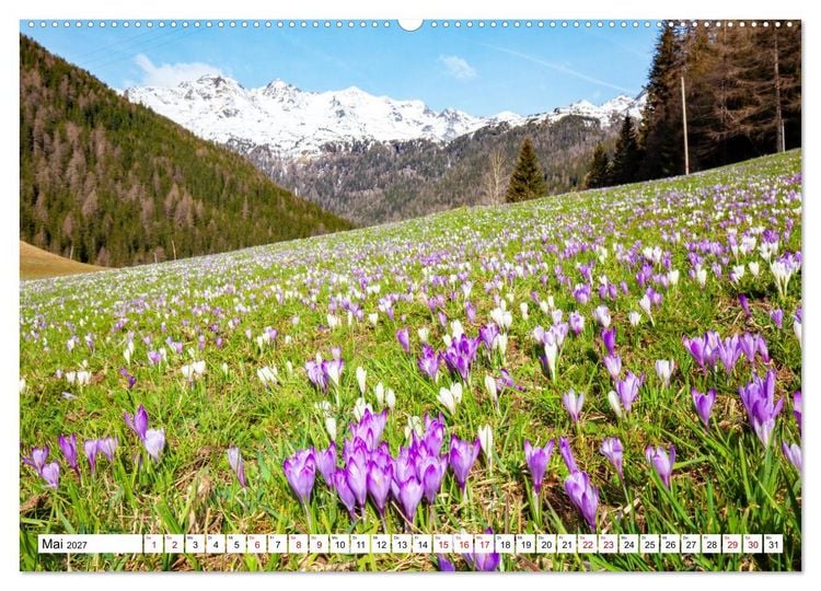 Produktbild: S&uuml;dtirol, das Ultental Traumhafte Landschaften (hochwertiger Premium Wandkalender 2027 DIN A2 quer), Kunstdruck in Hochglanz
