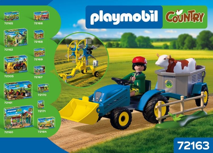 Produktbild: Kleiner Traktor mit Heuschwader