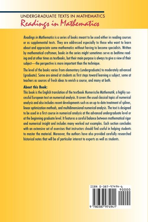 Produktbild: Numerical Mathematics