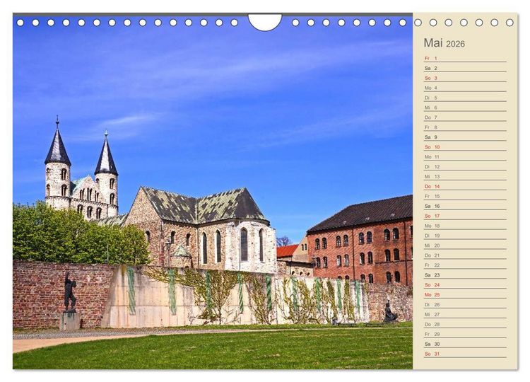 Produktbild: Magdeburg an der Elbe 2026 (Wandkalender 2026 DIN A4 quer), CALVENDO Monatskalender