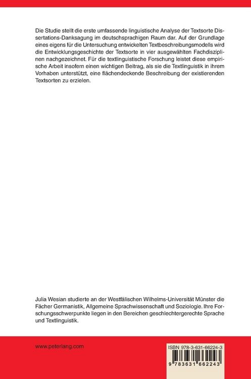Produktbild: Danksagungen in Dissertationen