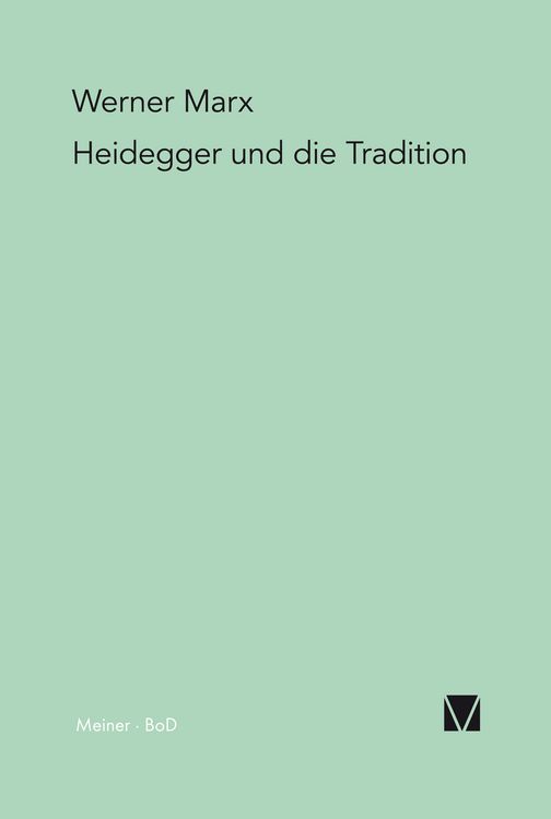 Produktbild: Heidegger und die Tradition