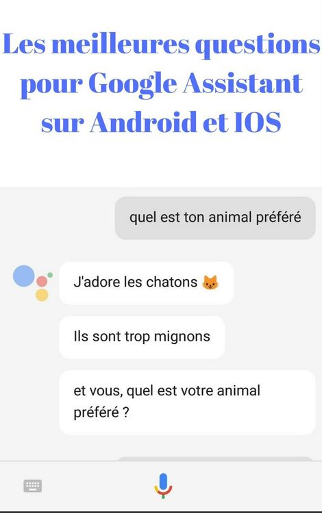 Produktbild: Les meilleures questions pour google assistant sur android et IOS