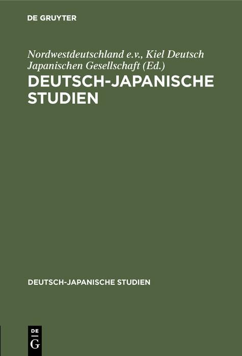 Produktbild: Deutsch-japanische Studien