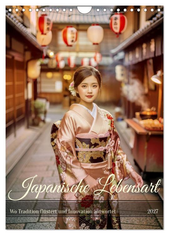 Produktbild: Japanische Lebensart (Wandkalender 2027 DIN A4 hoch), CALVENDO Monatskalender