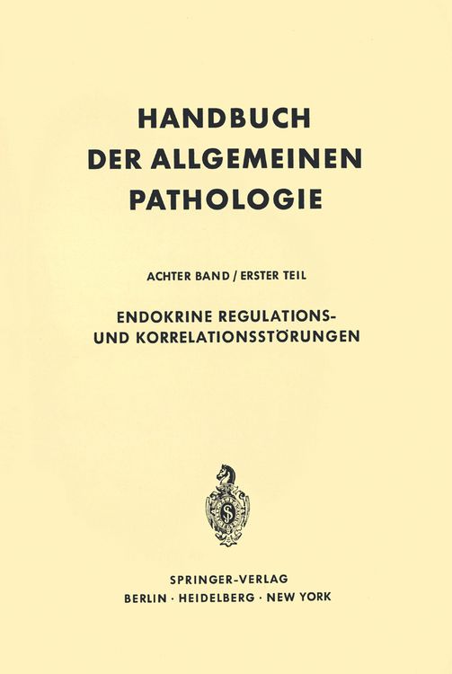 Produktbild: Endokrine Regulations- und Korrelationsst&ouml;rungen