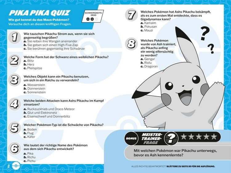 Produktbild: Pok&eacute;mon Activity-Buch: Das ultimative Quizbuch