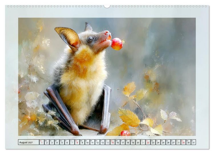 Produktbild: Flughunde. Anmut in stimmungsvollen Naturszenen (Wandkalender 2027 DIN A2 quer), CALVENDO Monatskalender