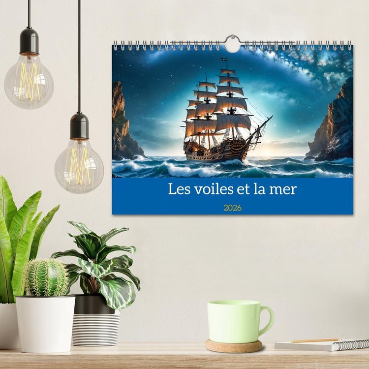 Produktbild: Les voiles et la mer (Calendrier mural 2026 DIN A4 vertical), CALVENDO calendrier mensuel