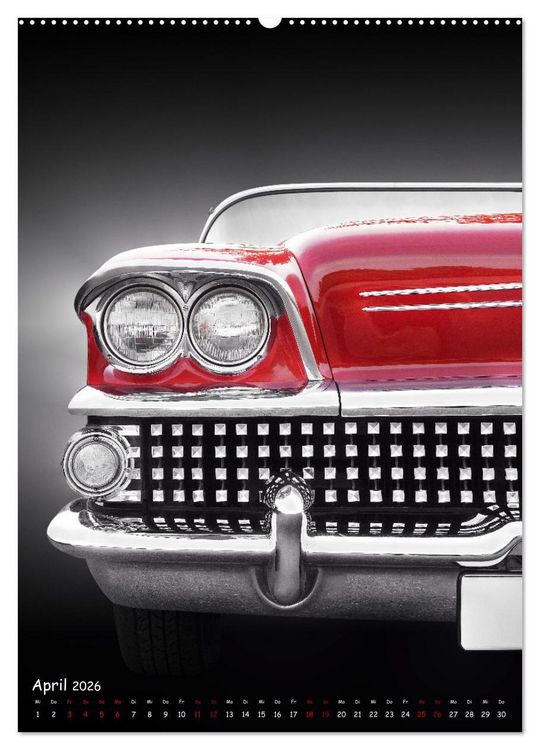 Produktbild: Amerikanische Autos 1950er bis 1980er Favoriten (Wandkalender 2026 DIN A2 hoch), CALVENDO Monatskalender