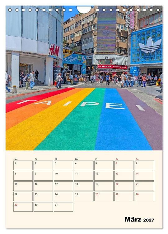 Produktbild: Taipeh &ndash; Stadt der Kontraste (Wandkalender 2027 DIN A4 hoch), CALVENDO Monatskalender