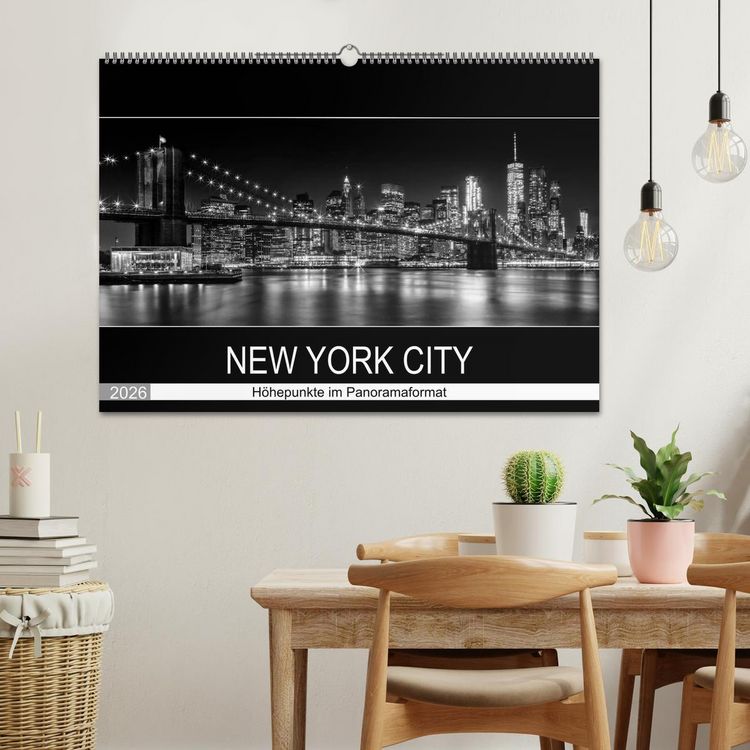Produktbild: NEW YORK CITY H&ouml;hepunkte im Panoramaformat (Wandkalender 2026 DIN A2 quer), CALVENDO Monatskalender