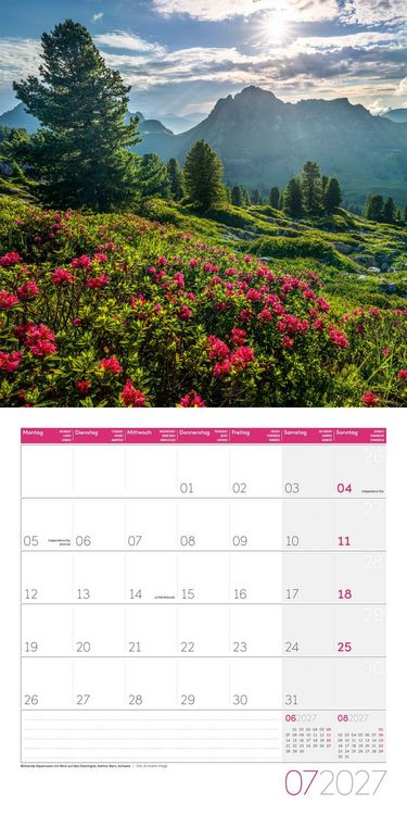 Produktbild: Alpen Kalender 2027 - 30x30 - Art12