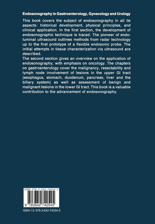 Produktbild: Endosonography in Gastroenterology, Gynecology and Urology