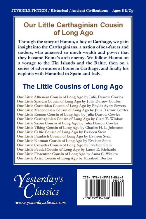 Produktbild: Our Little Carthaginian Cousin of Long Ago (Yesterday's Classics)