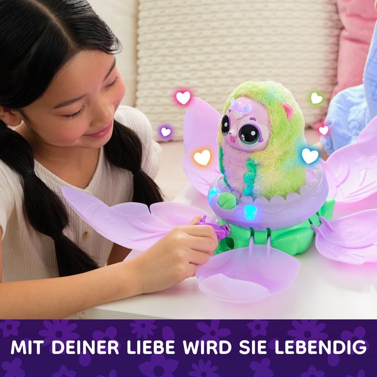 Produktbild: Bloomables von Hatchimals - Puppyfly, Interaktives Spielzeug mit &Uuml;berraschung, doppelter Verwandlung und &uuml;ber 100 Ger&auml;uschen und Reaktionen