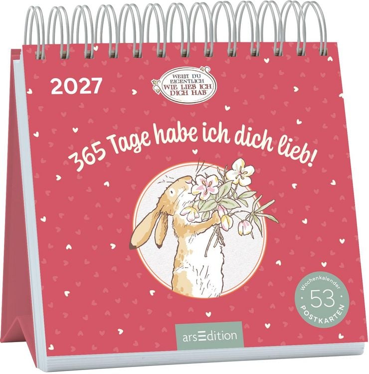 Produktbild: Postkartenkalender Wei&szlig;t du eigentlich, wie lieb ich dich hab? 2027