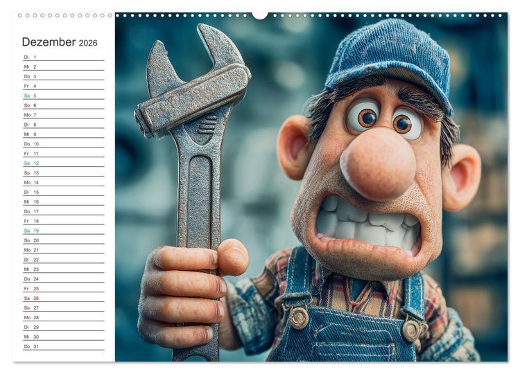 Produktbild: Kaffee, Kabel, Katastrophen (Wandkalender 2026 DIN A2 quer), CALVENDO Monatskalender