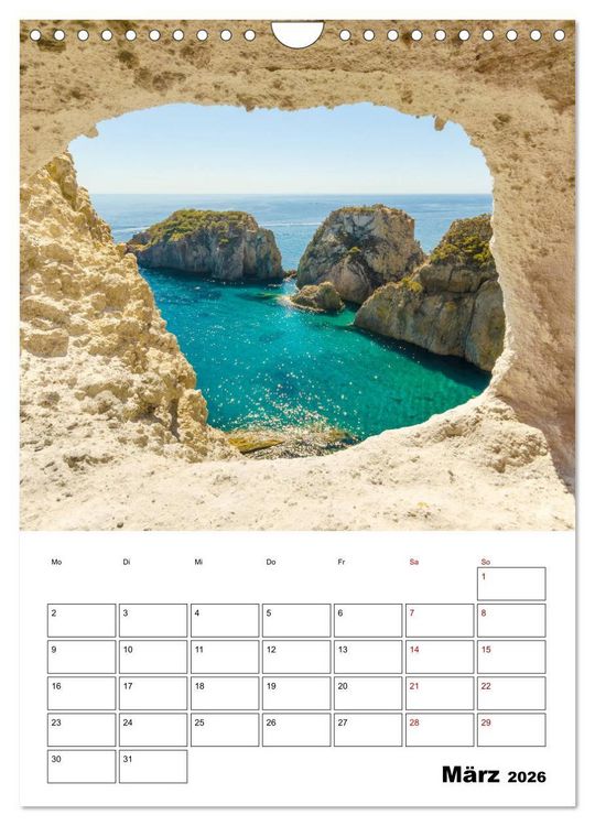 Produktbild: Insel Ponza - Italien (Wandkalender 2026 DIN A4 hoch), CALVENDO Monatskalender