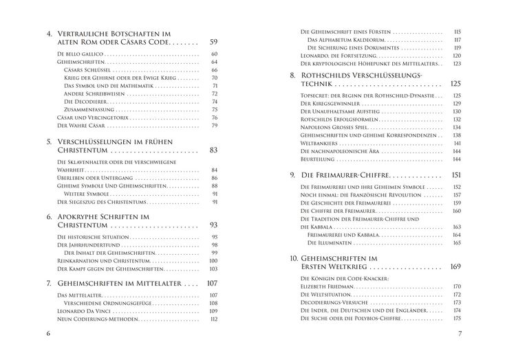 Produktbild: Geheimschriften. Die verschl&uuml;sselte Kommunikation der Geheimdienste, Geheimb&uuml;nde, Wirtschaft und des organisierten Verbrechens