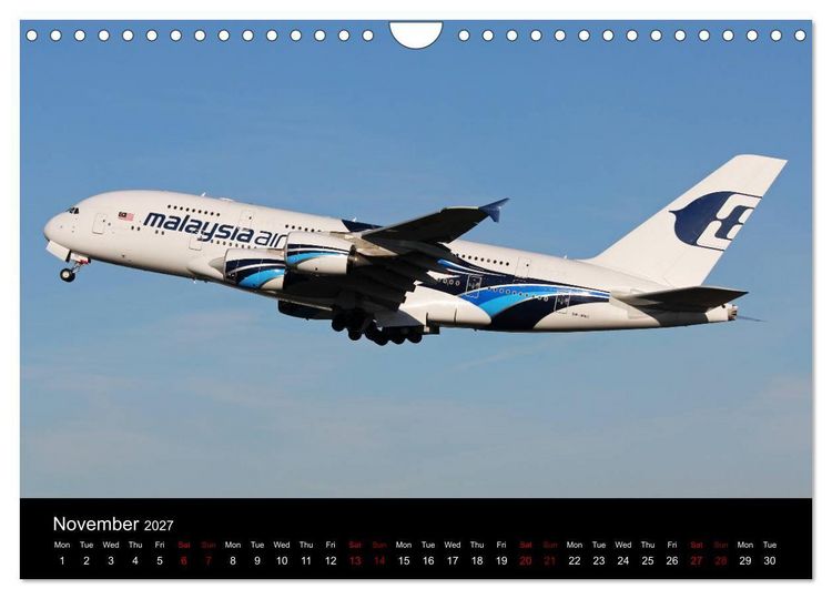 Produktbild: A380 SuperJumbo (Wall Calendar 2027 DIN A4 landscape), CALVENDO 12 Month Wall Calendar