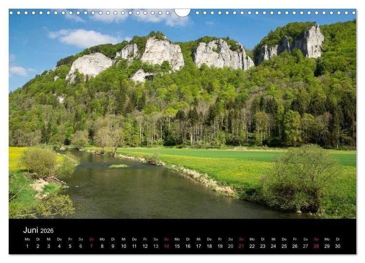 Produktbild: Das Donautal - Wanderparadies auf der Schw&auml;bischen Alb (Wandkalender 2026 DIN A3 quer), CALVENDO Monatskalender