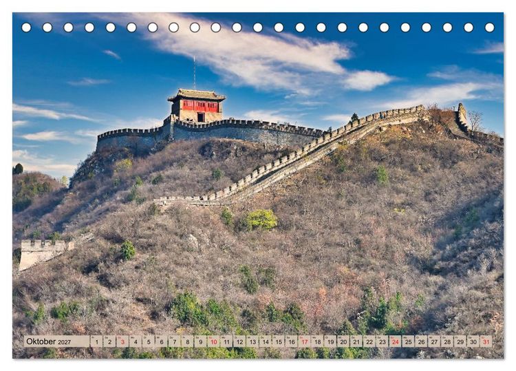 Produktbild: Erlebnis China (Tischkalender 2027 DIN A5 quer), CALVENDO Monatskalender